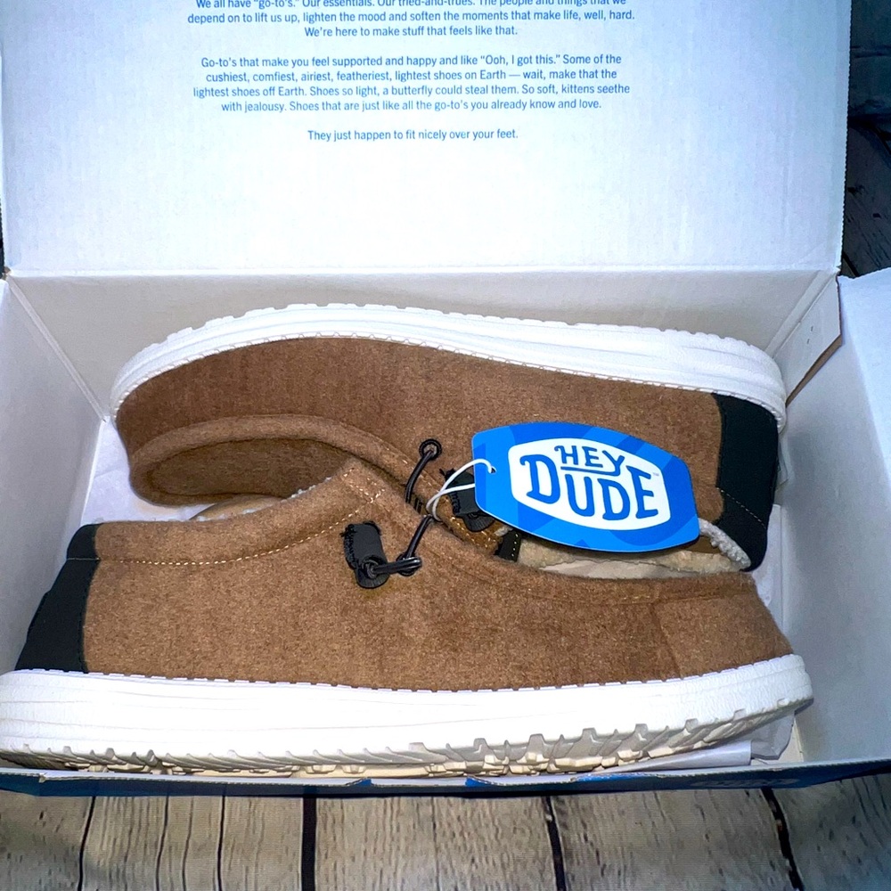 Hey Dude Wally Warmth Brown Slip On Shoes MENS Size 13 - Picture 1 of 6